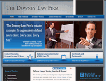 Tablet Screenshot of downeylawfirm.com